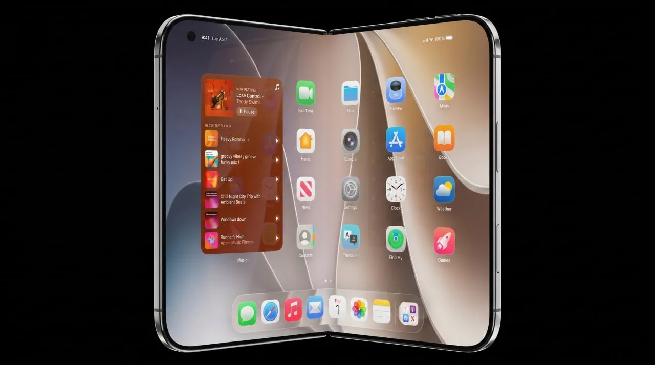 Рендеры iPhone Ultra 🔥Инсайдеры показали самые детальные картинки складного айфона на основе всех у