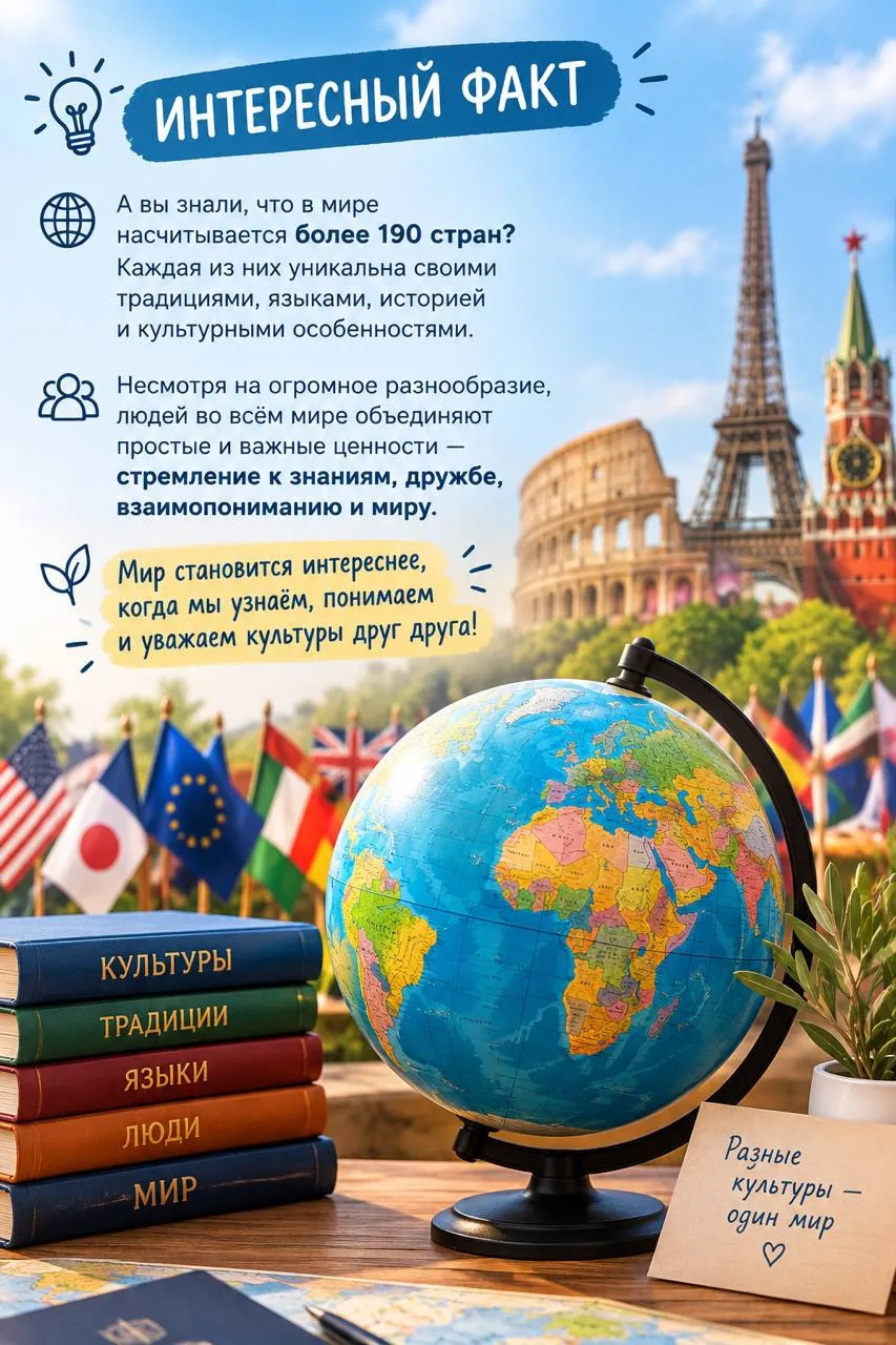 🌍 Интересный факт