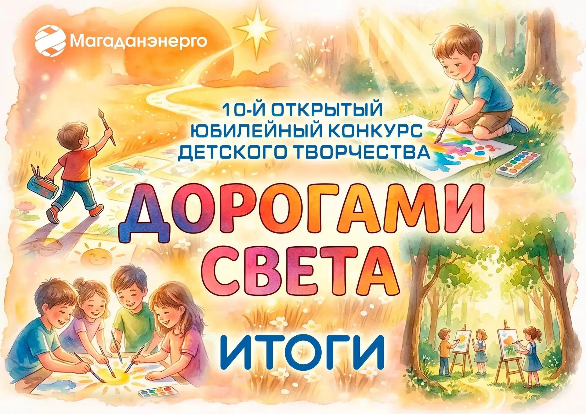 🎉 Юбилейный, десятый открытый конкурс детского творчества «Дорогами света» подарил нам столько свет