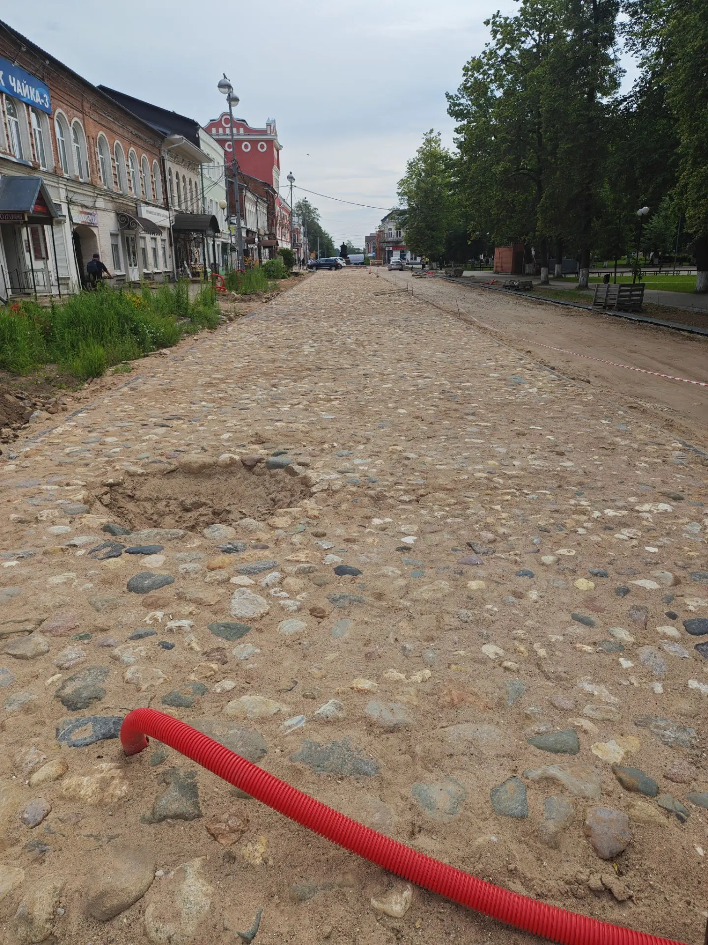 А что на ванчаковой булыжная мостовая будет???