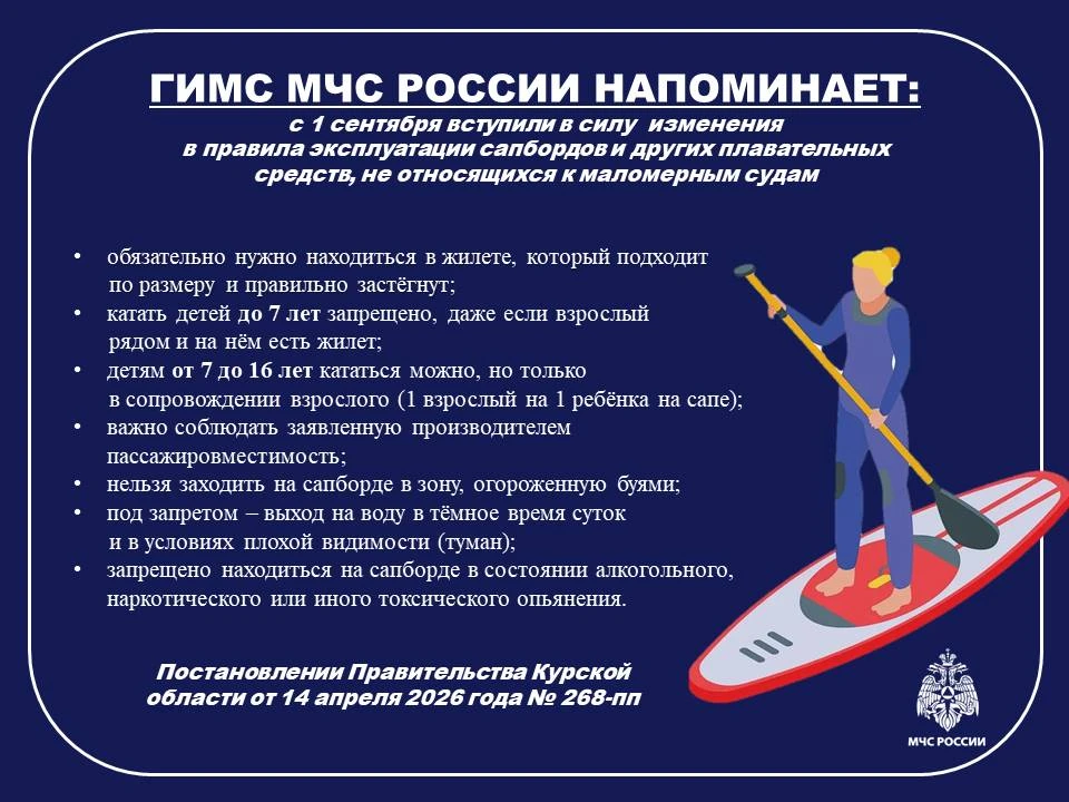 🛟🛶  МЧС России напоминает: с 1 сентября вступили в силу изменения в правила эксплуата...