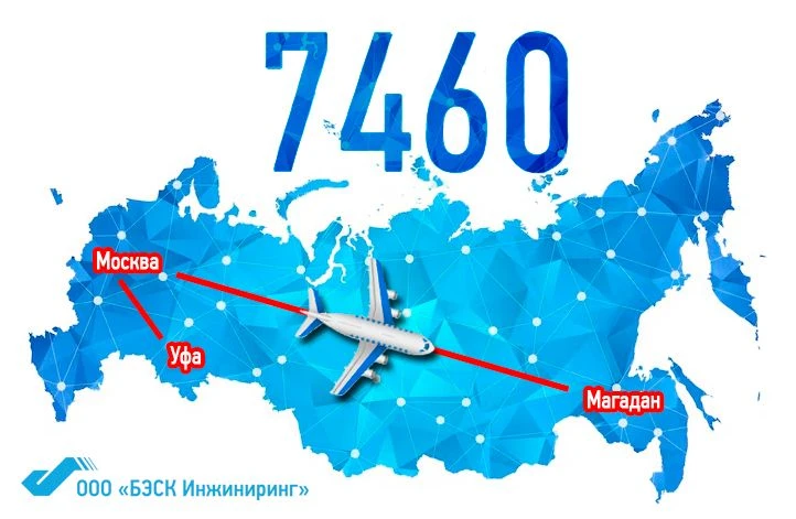 ЦИФРА НЕДЕЛИ

7460 км составляет расстояние, которую преодолевают работники БЭСК Инжиниринга из Уфы 