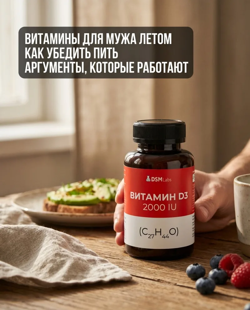 Весной всё оживает. А организм? Мужчины часто думают: нужны ли витамины, если есть поми...