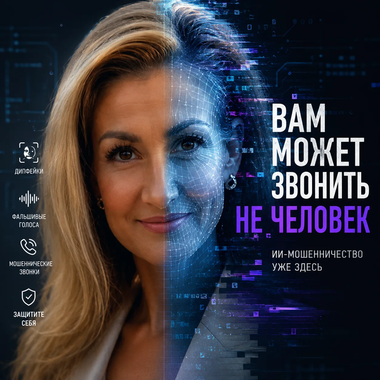 🚨 ИИ-мошенничество уже не фантастика, а новый уровень скама.