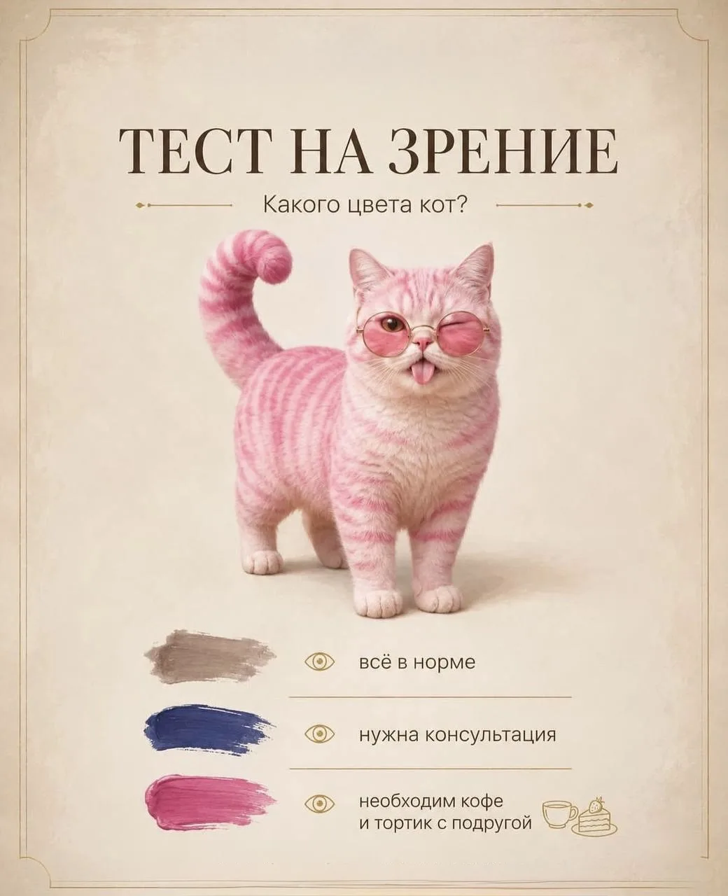Какого цвета у вас котик?