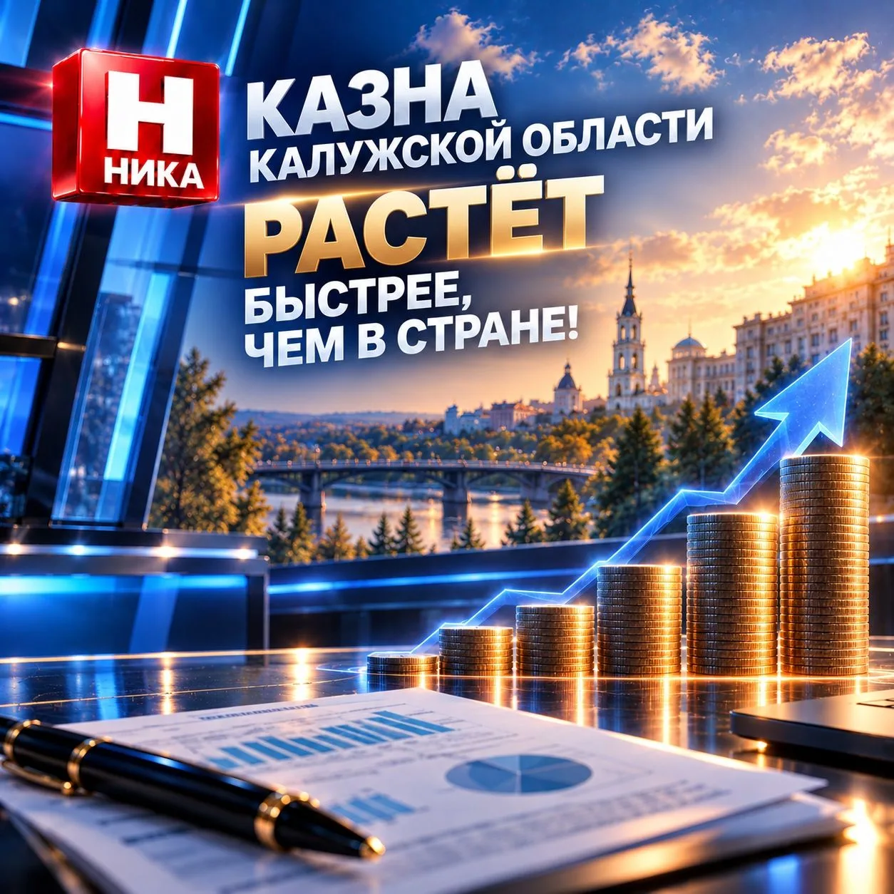 💰 Казна Калужской области растёт быстрее, чем в стране!