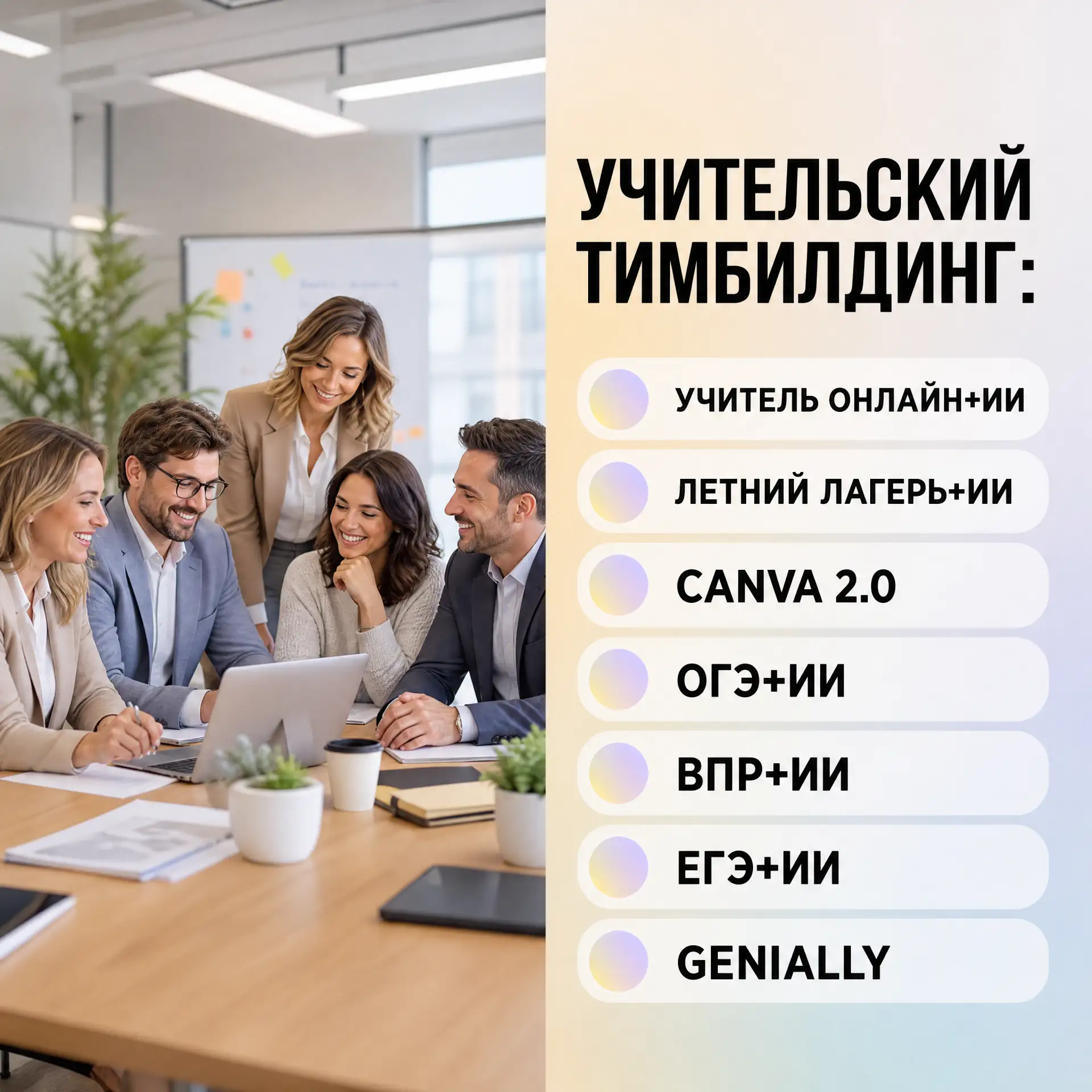 Уже завтра стартует наш "Учительский тимбилдинг: Учитель онлайн+ИИ"