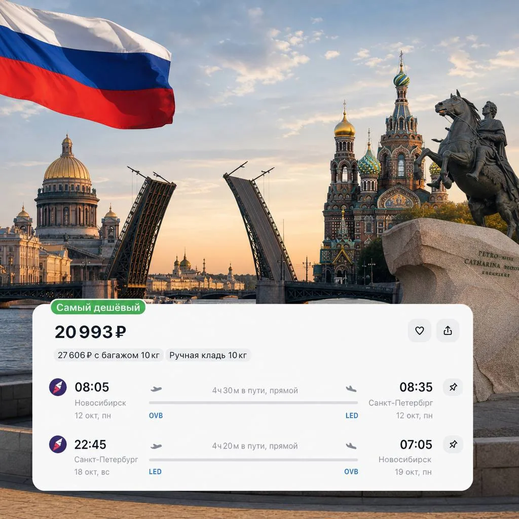 Улететь из Новосибирска в