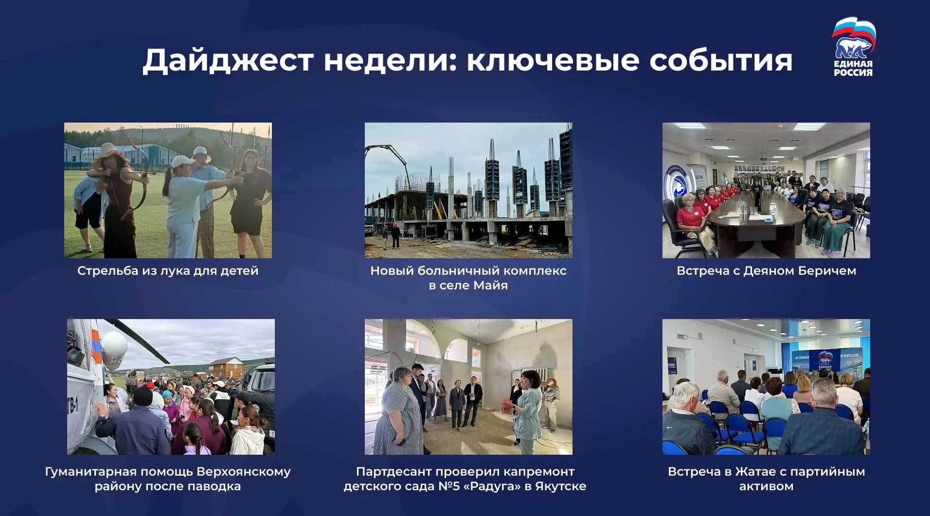 Дайджест недели: ключевые события Якутского регионального отделения Единой России 

Развитие адаптив