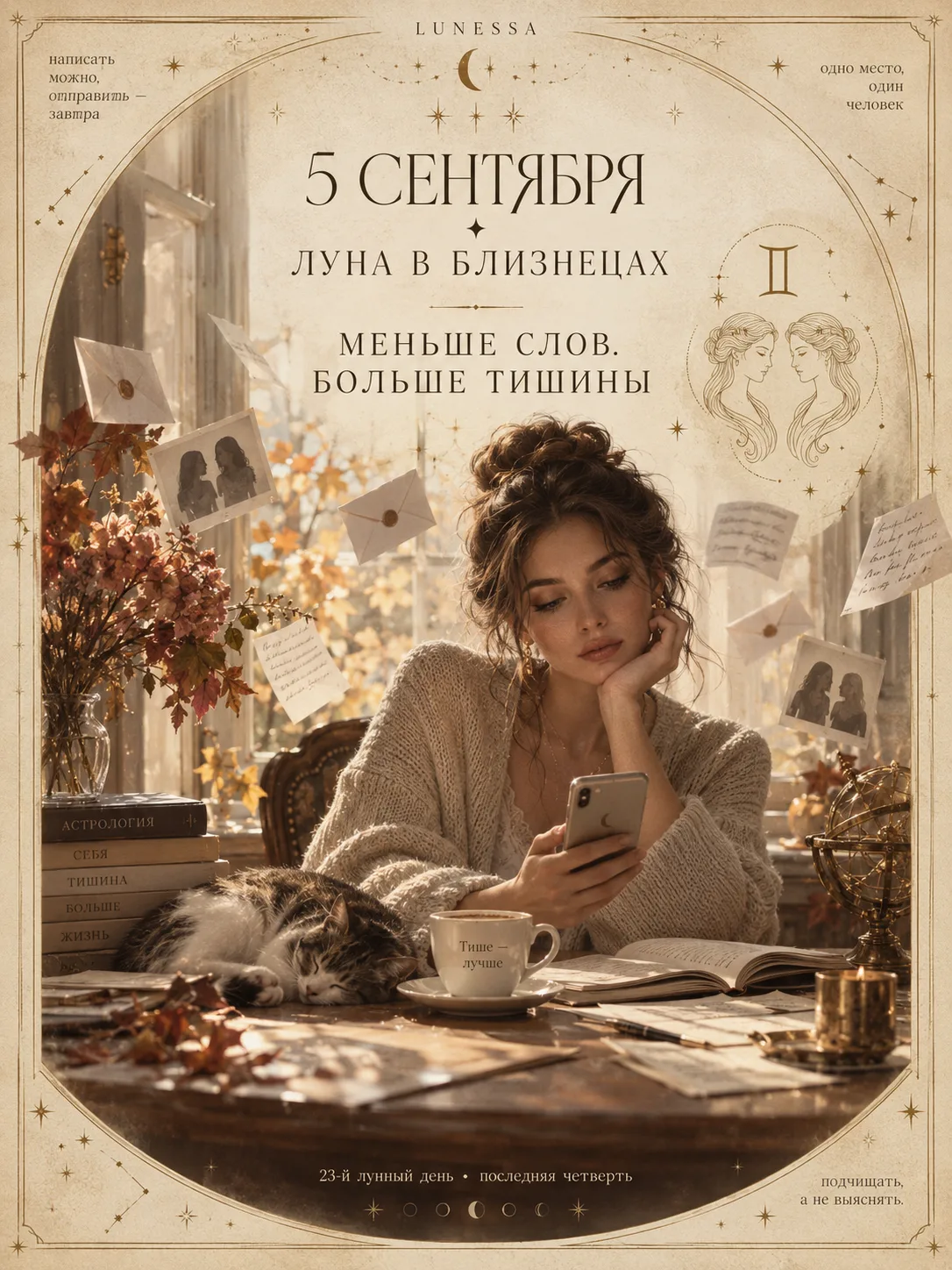 5 сентября ✦ Луна в Близнецах