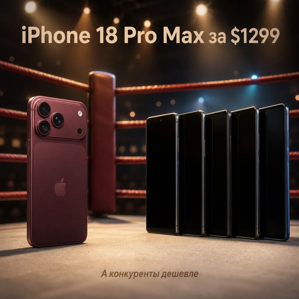 iPhone 18 Pro Max за 1299$ — и это только за 256 ГБ. Ладно, я понимаю, экосистема и всё...