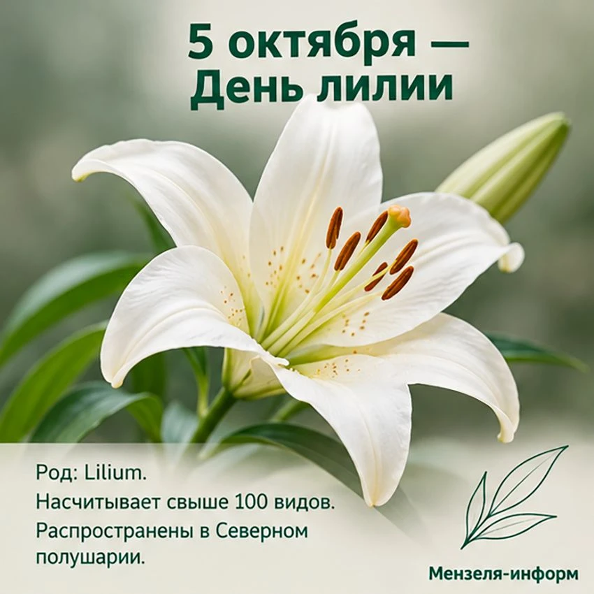 5 октября отмечают День лилии — праздник, посвящённый одному из самых изящных и символи...