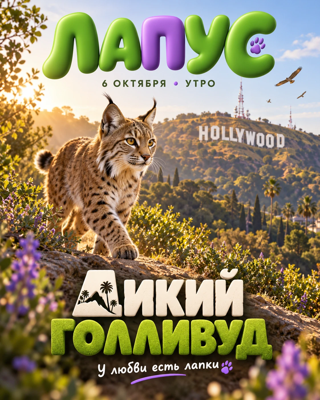 🐾 **Дикий Голливуд: кто живёт рядом со знаменитой вывеской?**