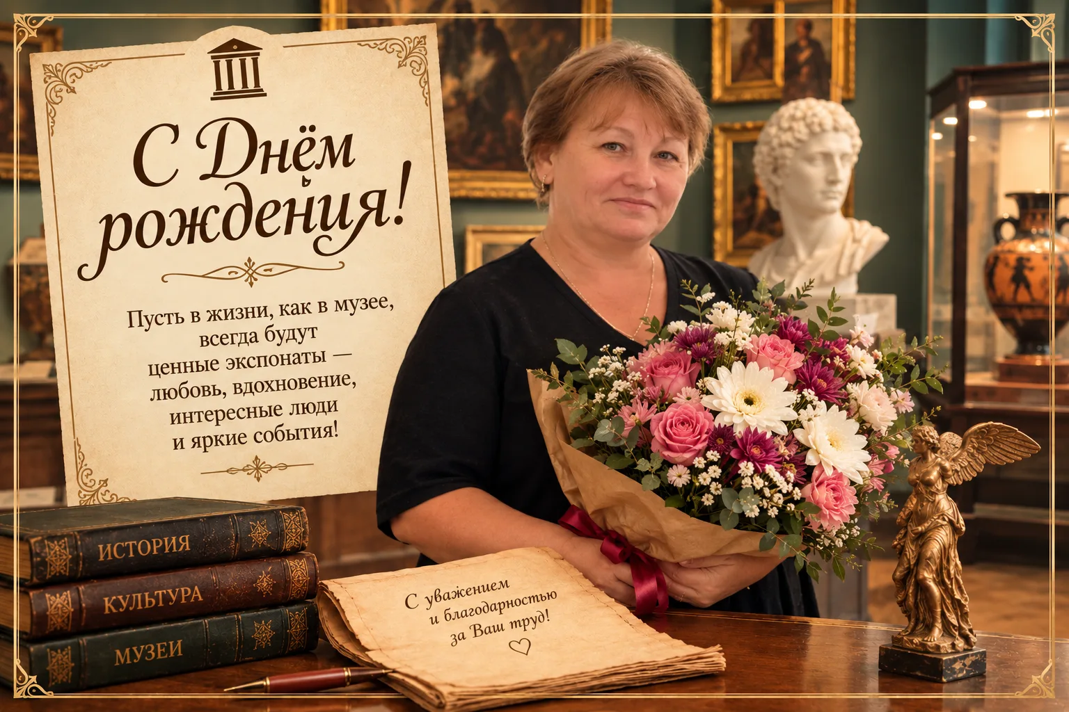 📜 С ДНЁМ РОЖДЕНИЯ, НАШ ХРАНИТЕЛЬ ИСТОРИИ! 💐✨