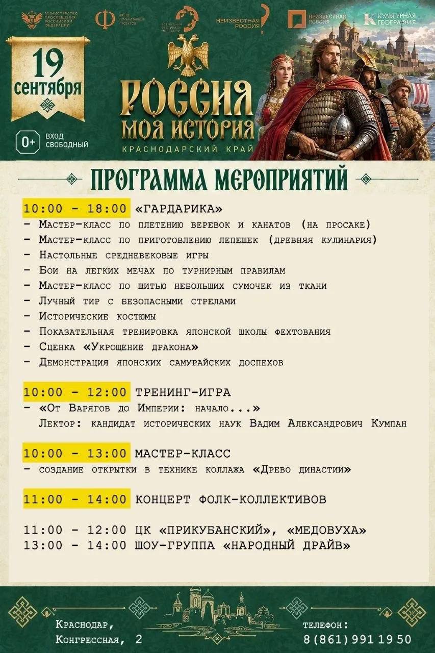 Погружение в историю: фестиваль в парке «Россия — моя история»