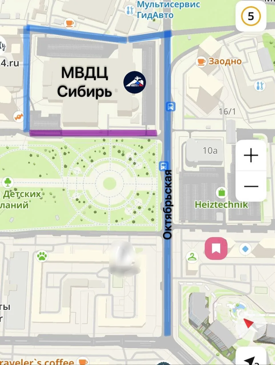 У МВДЦ «Сибирь» на четыре дня перекроют проезд и запретят парковку.  До 22 мая в районе МВДЦ «Сибирь