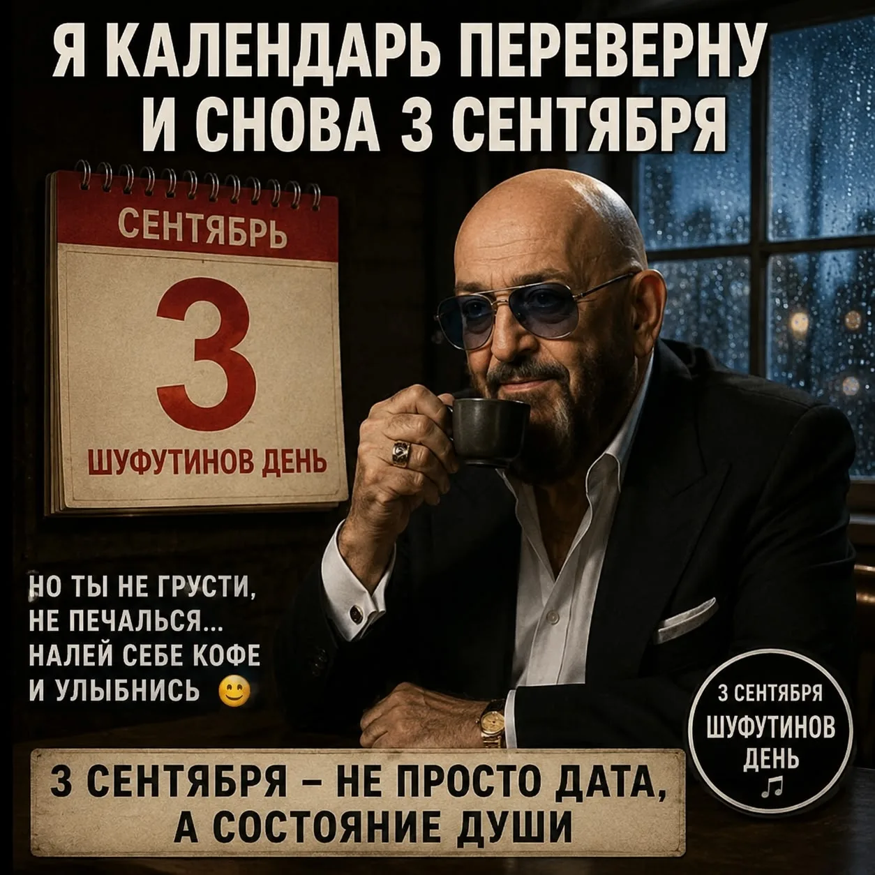 🌞 Доброе утро! 3 сентября — Шуфутинов день! 🎶