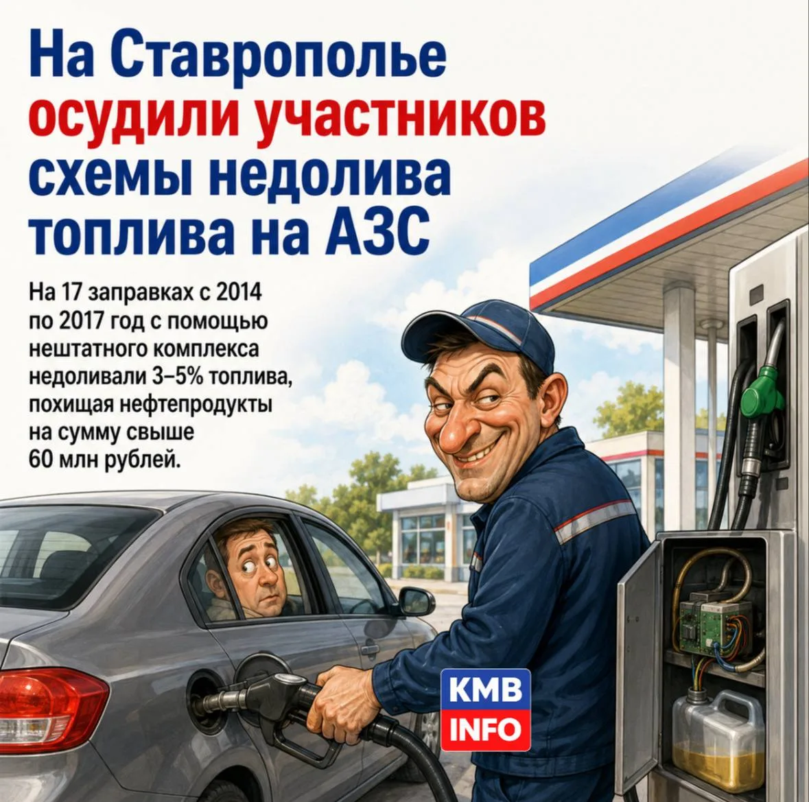 → В Ставропольском крае осудили участников схемы недолива топлива на АЗС

На 17 заправках с 2014 по 