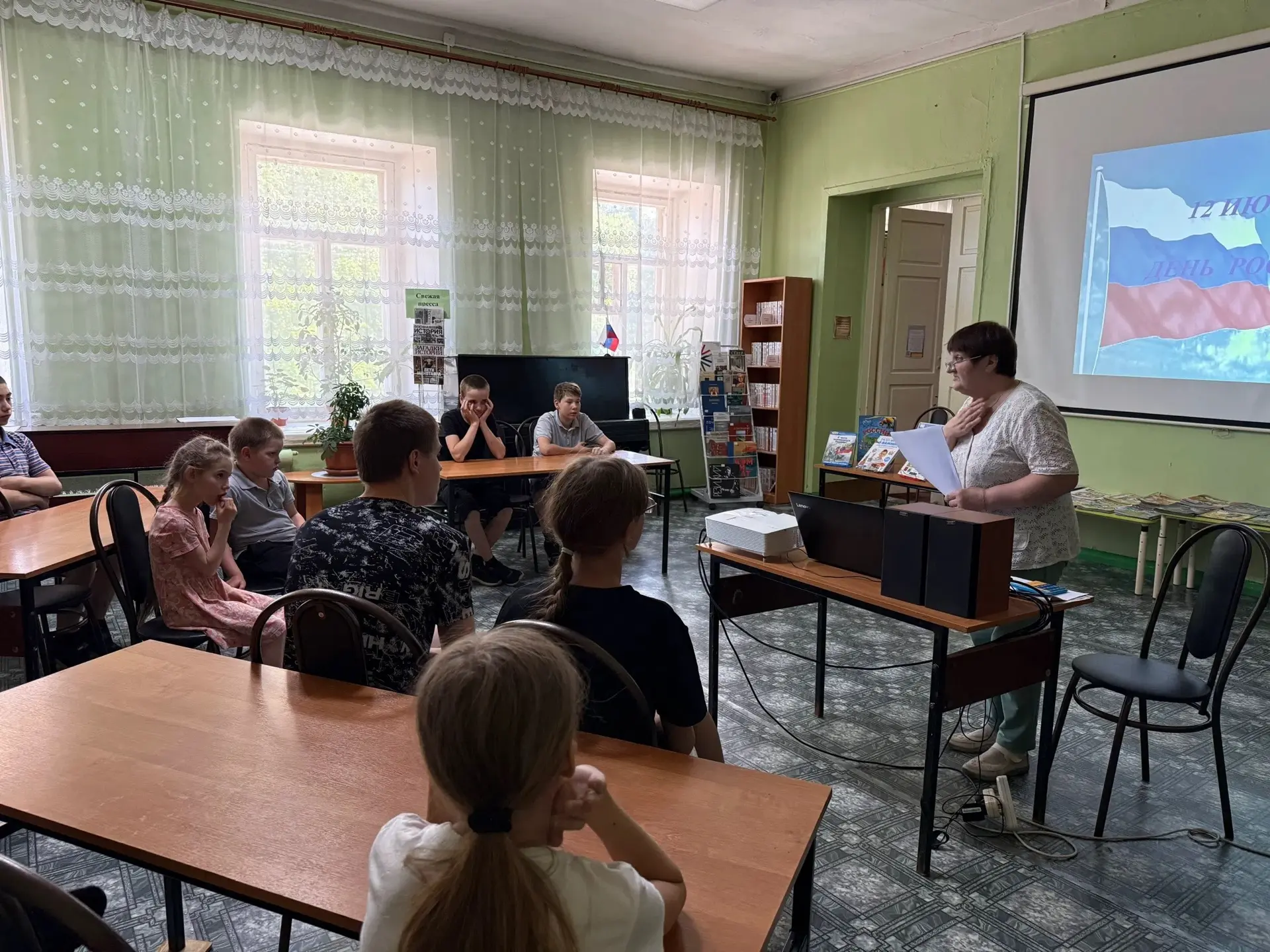 🇷🇺Сегодня в городской библиотеке для наших ребят состоялась увлекательная патриотичес...