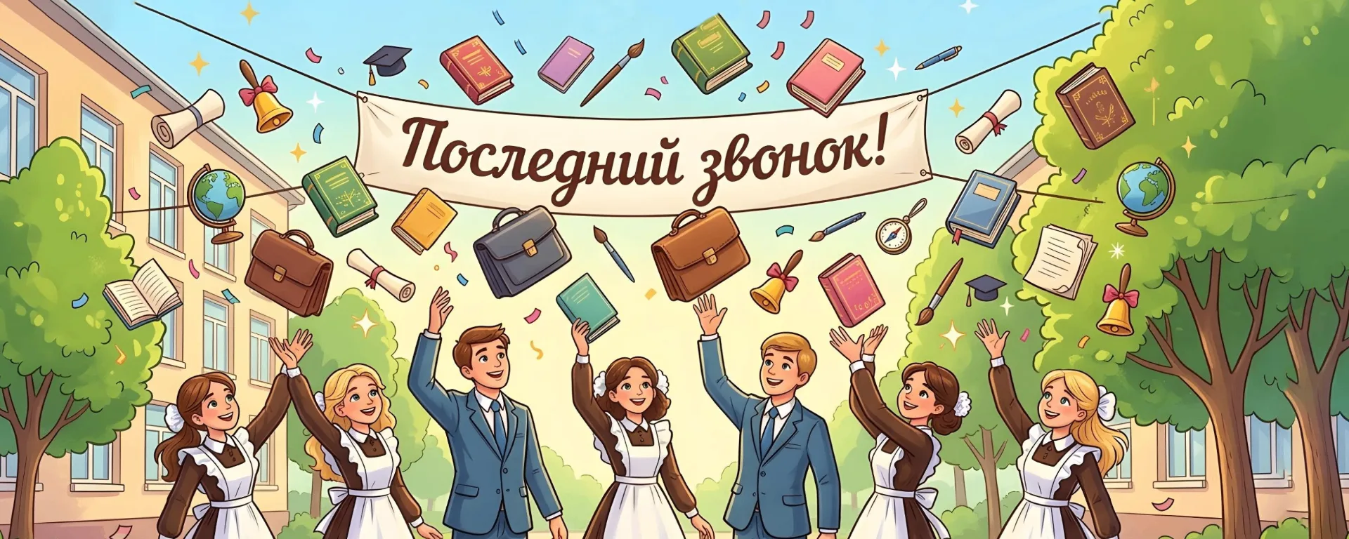Поздравляем с Последним звонком выпускников! Пусть школьные годы останутся добрым воспо...