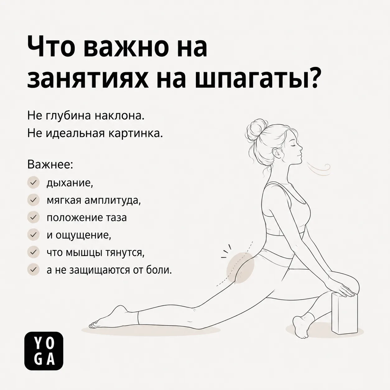 Шпагаты не только для тех, кто собирается в цирк 🤩

У многих слово «шпагат» сразу вызывает картинку