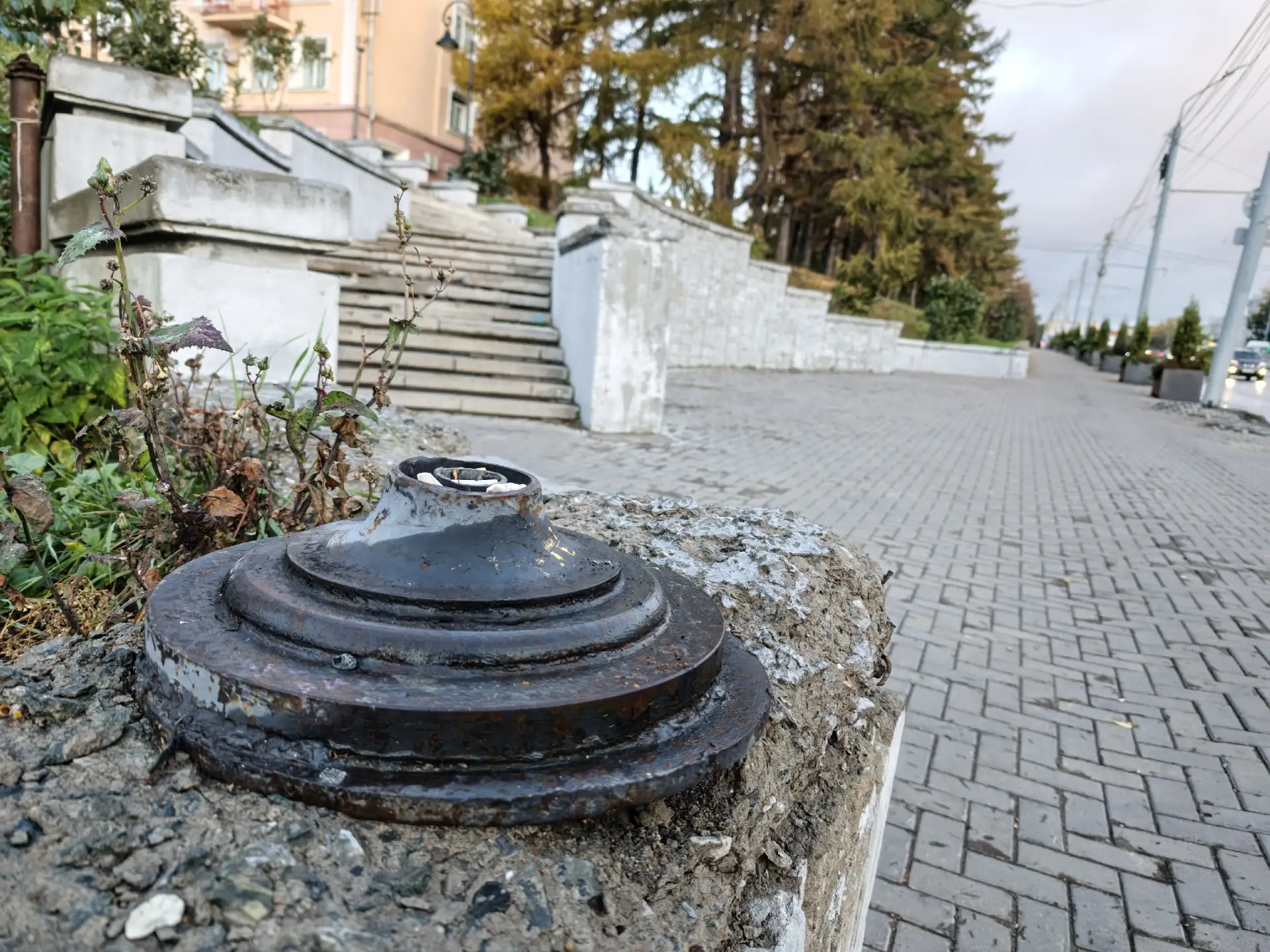 Центр города Омска. Ул. Гагарина.