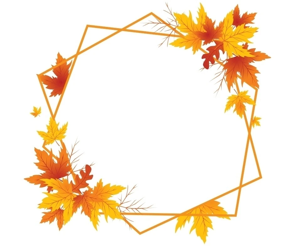 Коллекция осенних рамок в едином стиле 🍂