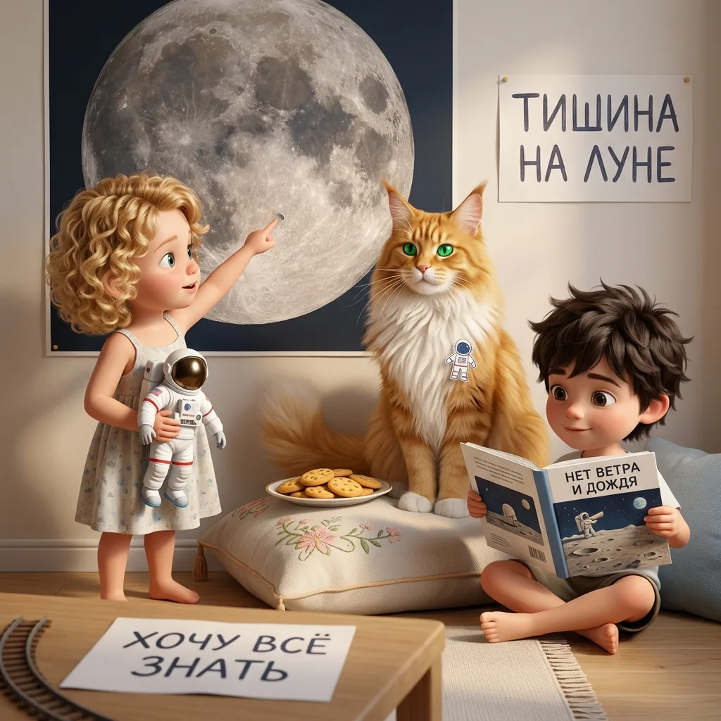 Почему на Луне нет ветра и дождя?
