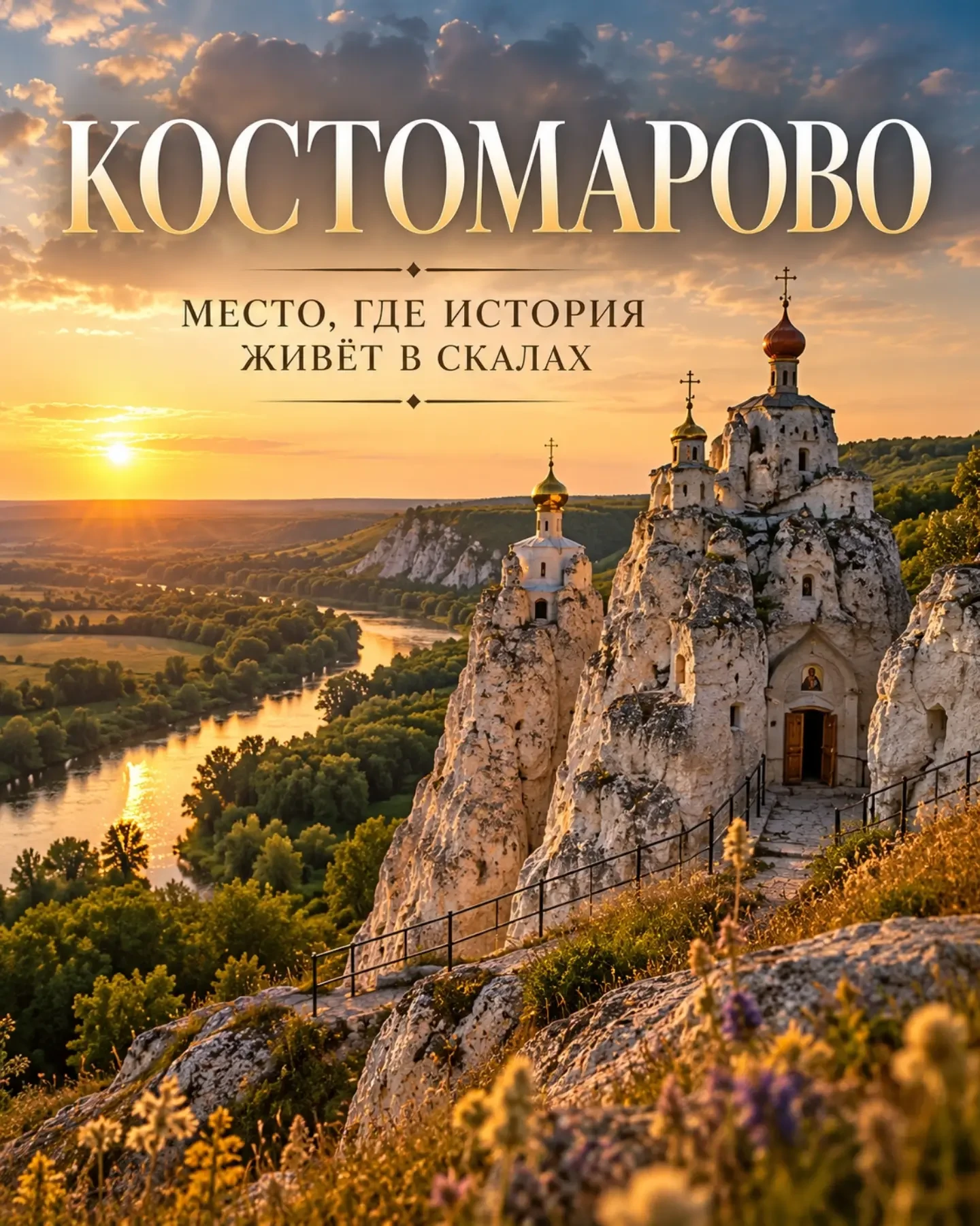 Костомарово - место, где история живёт в скалах.