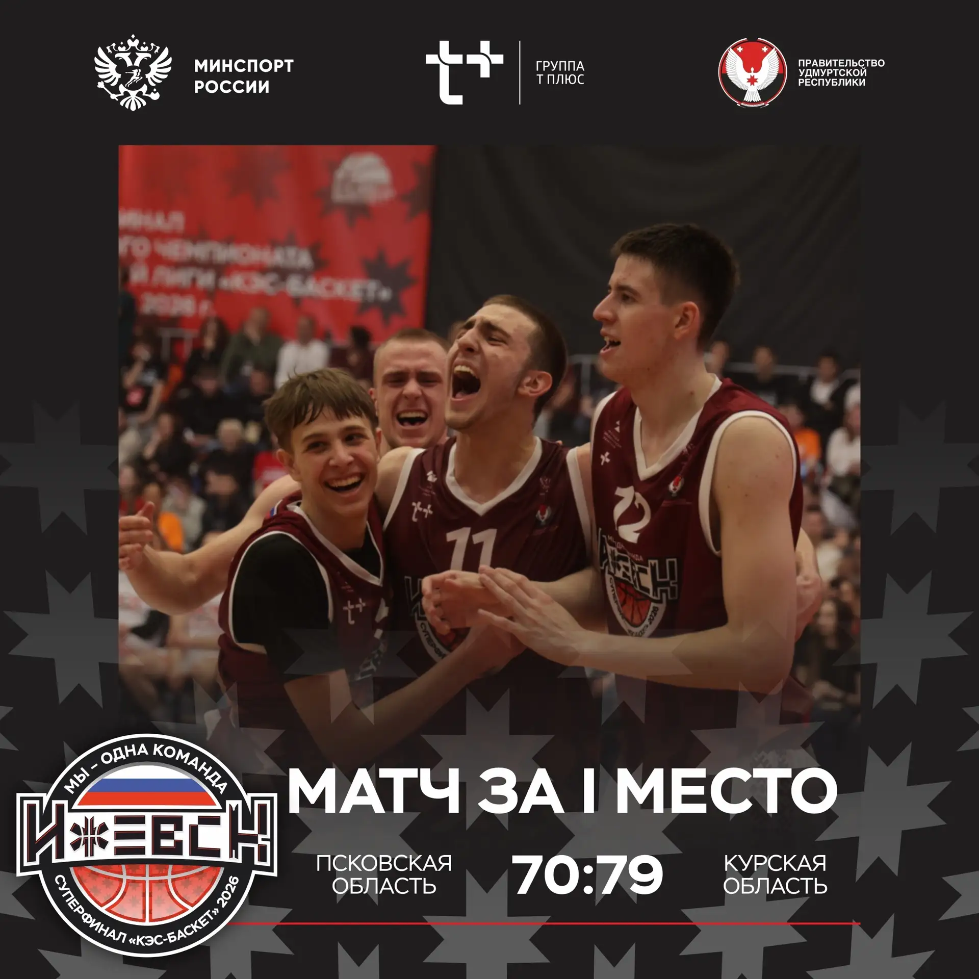 🏆 Чемпионы Суперфинала ШБЛ «КЭС-БАСКЕТ» — Курская область  Напряжённая борьба развернулась в матче з