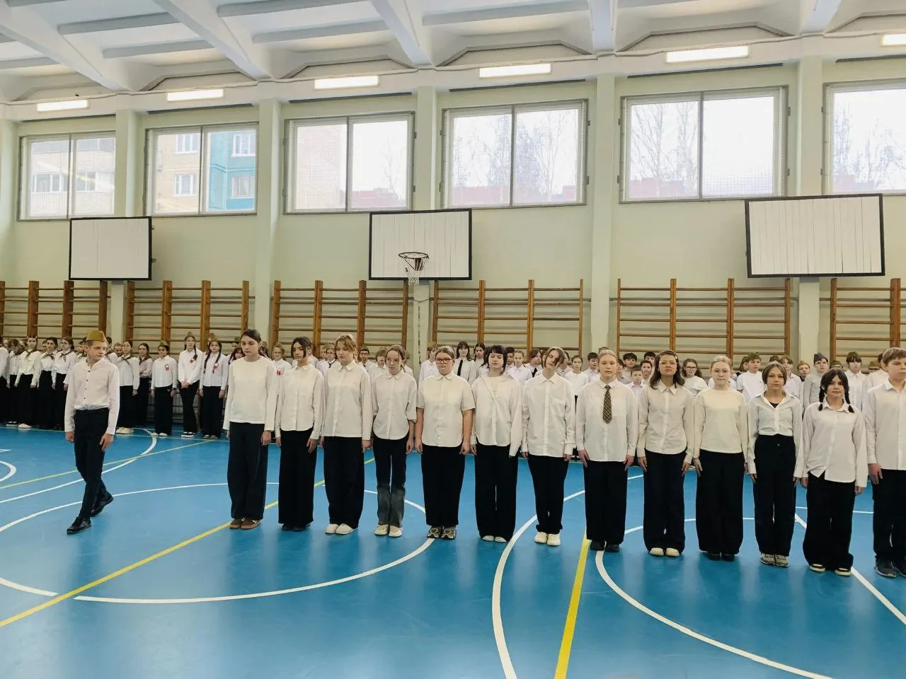 20 февраля в нашей школе прошёл традиционный «Смотр строя и песни», посвященный Дню защитника Отечес