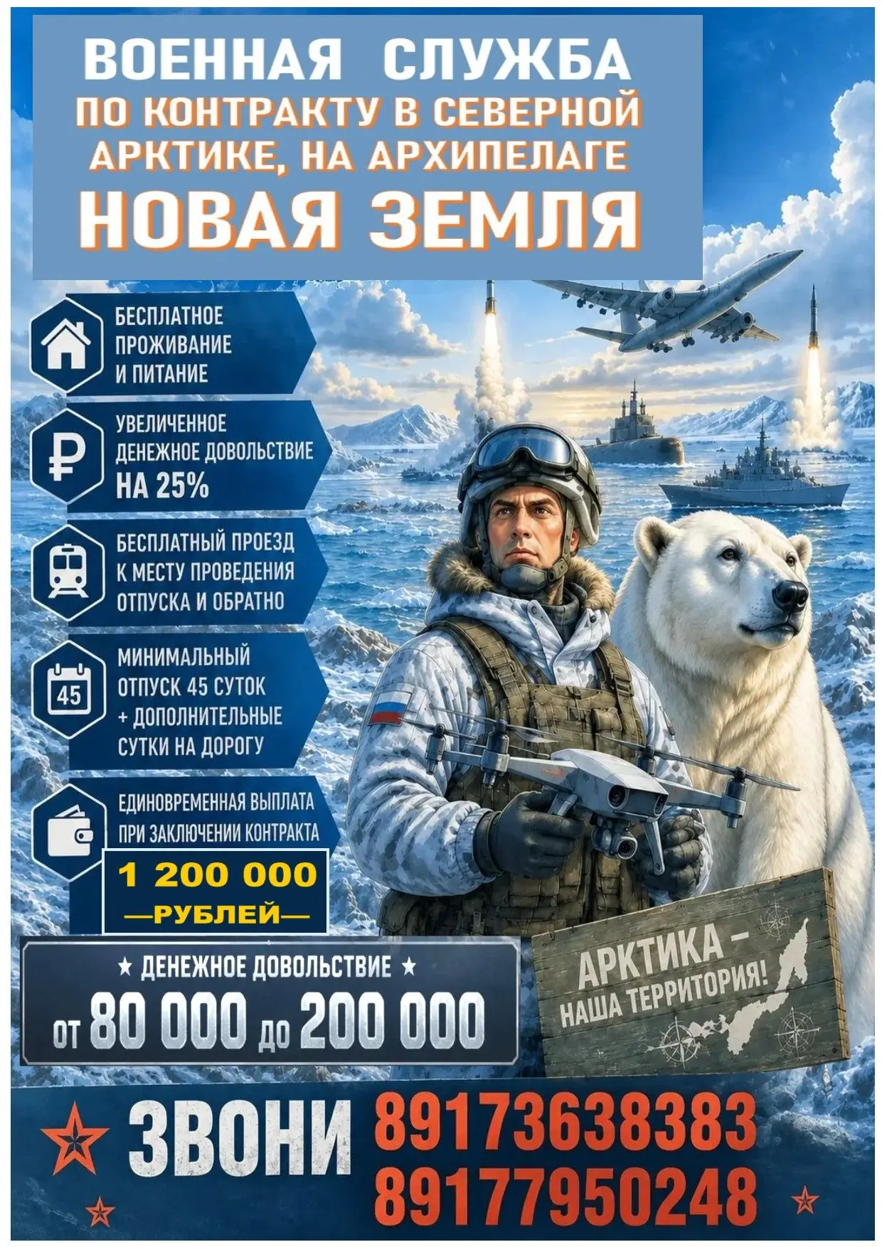 Служба по контракту на Севере, на архипелаге Новая Земля — это достойный выбор для тех,...