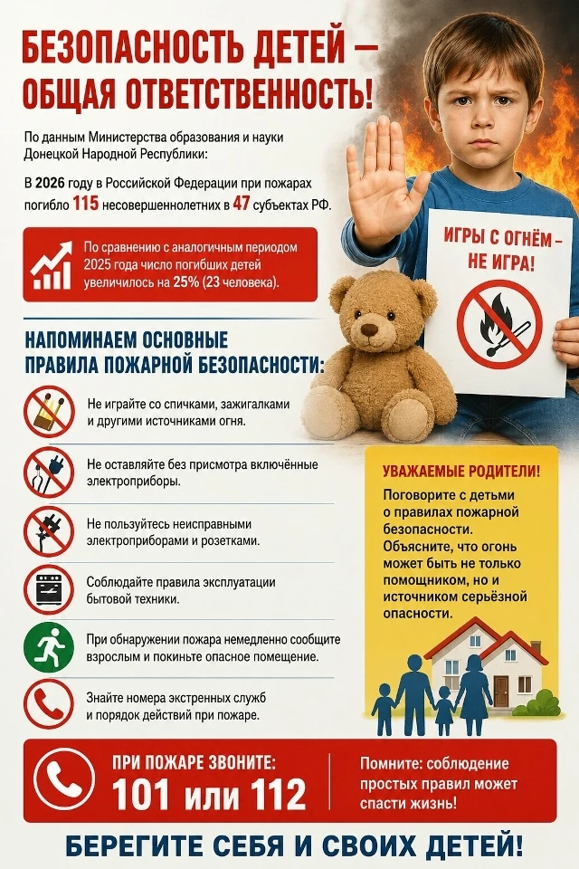 Безопасность детей — общая ответственность!