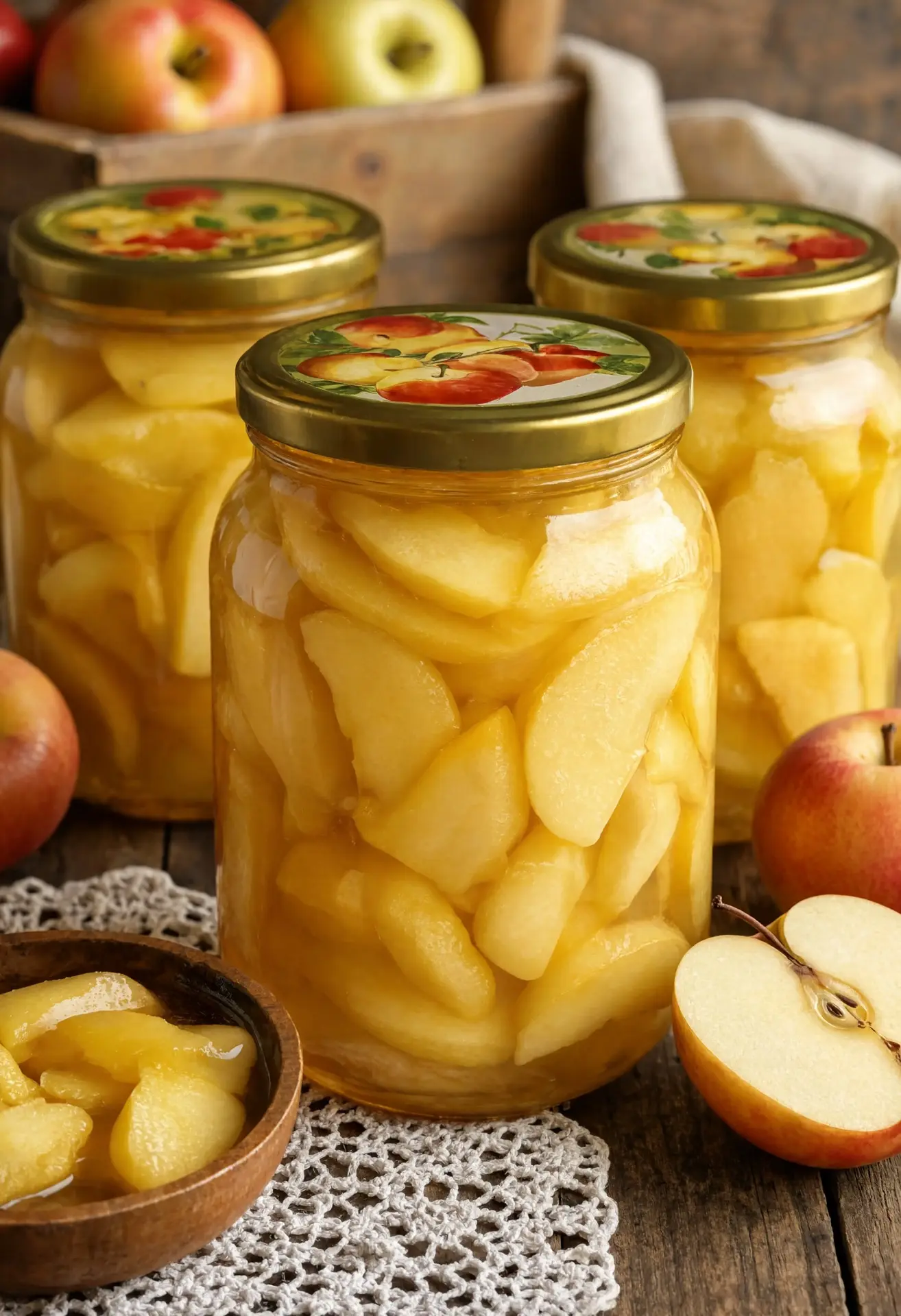 🍎 ЯБЛОЧНЫЕ ДОЛЬКИ В СИРОПЕ НА ЗИМУ — НЕЖНЫЙ ДЕСЕРТ, КОТОРЫЙ ТАЕТ ВО РТУ! Янтарные, аро...