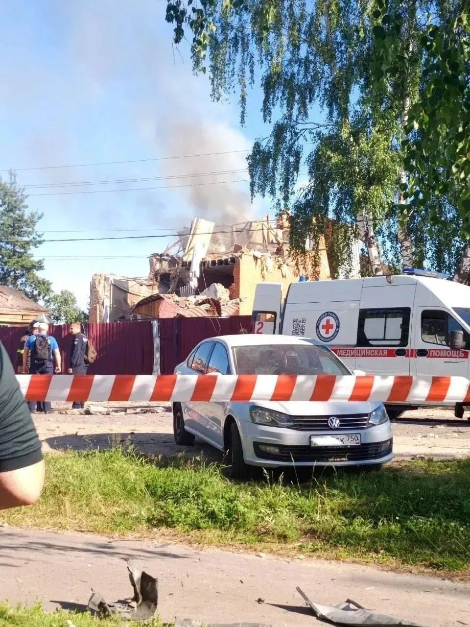 ⚡️ Власти Подмосковья сообщают, что ночью в результате падения беспилотника в Егорьевск...