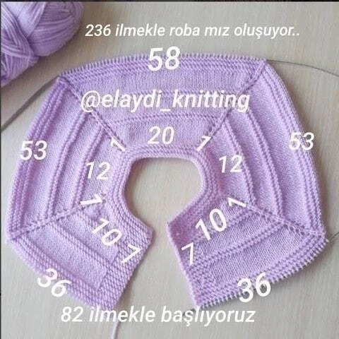 Расчет реглана спицами 💜