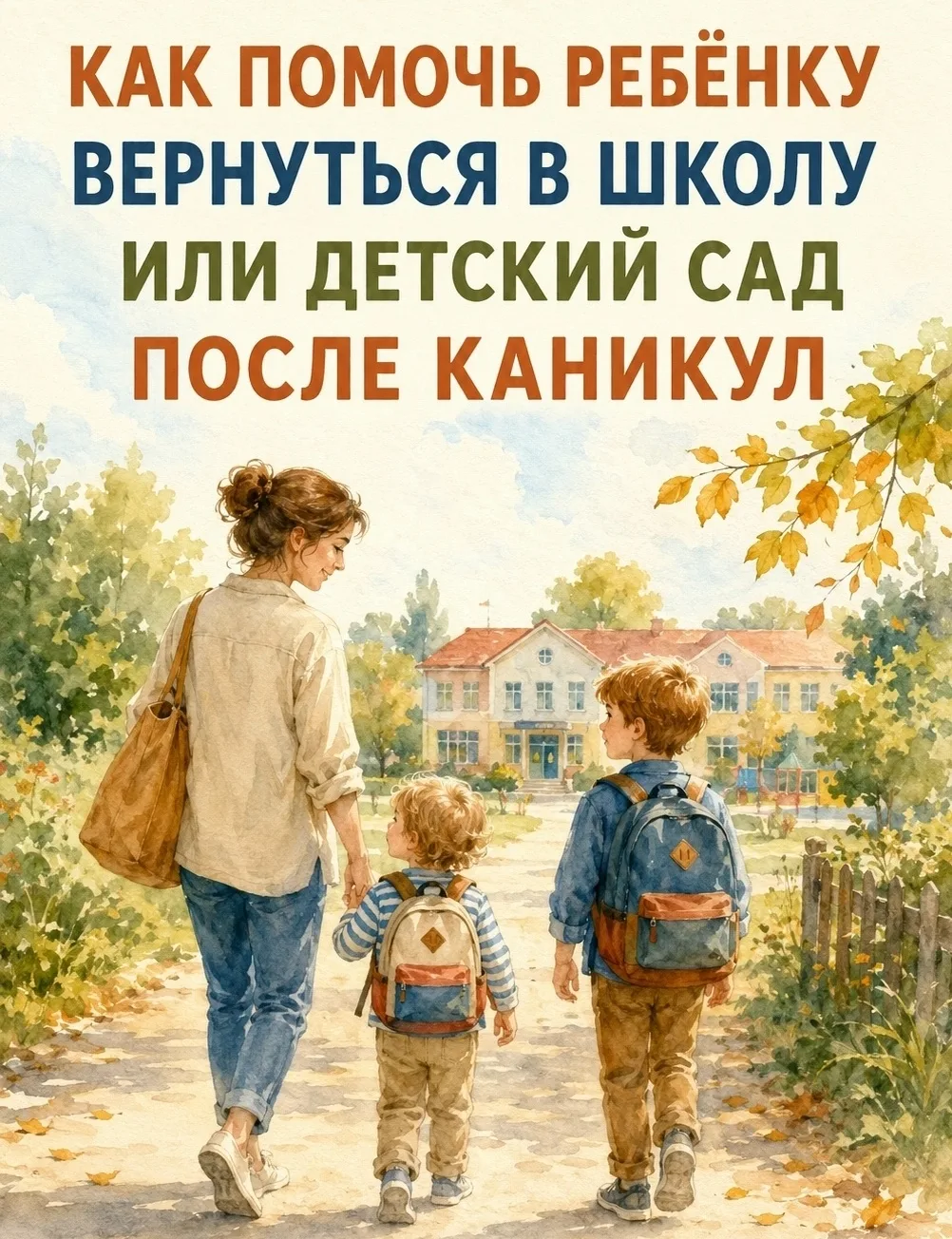 Переход от каникул к учёбе может быть действительно непростым: сбивается режим, мозг от...