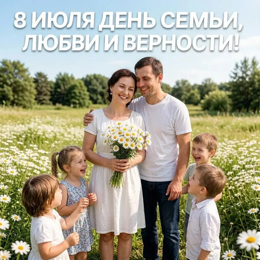 Дорогие друзья!

От всей души поздравляем Вас с Днём семьи, любви и верности🎉!

Этот светлый праздн