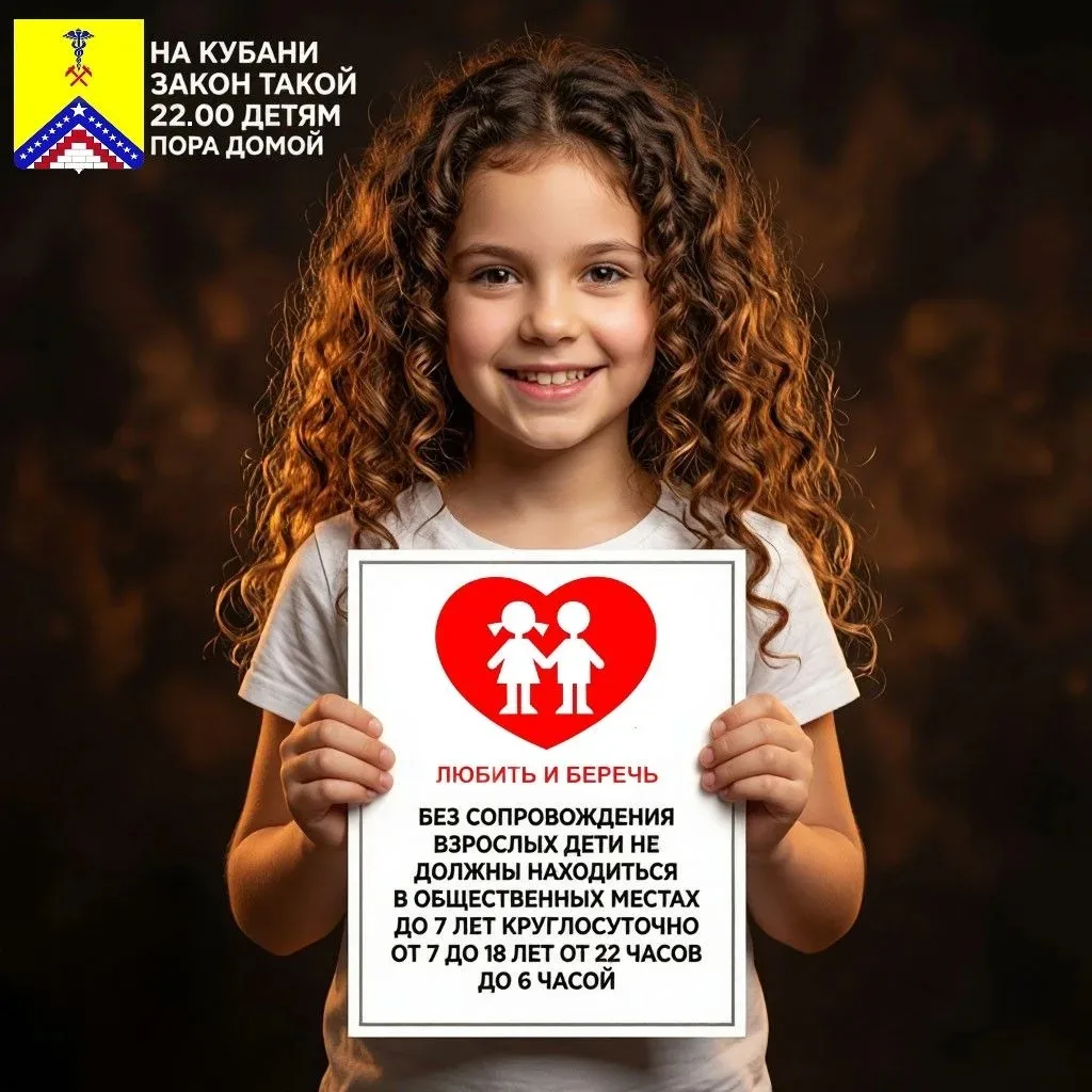 📌Соблюдение Краевого Закона № 1539-КЗ — это залог безопасности детей и спокойствия их ...
