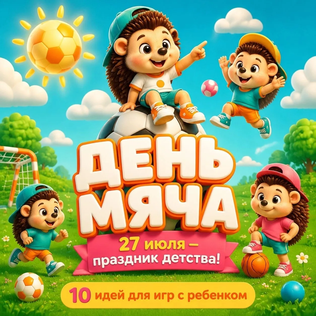 27 июля — международный день этой древнейшей игрушки. Ещё древние греки считали мяч совершенством, п