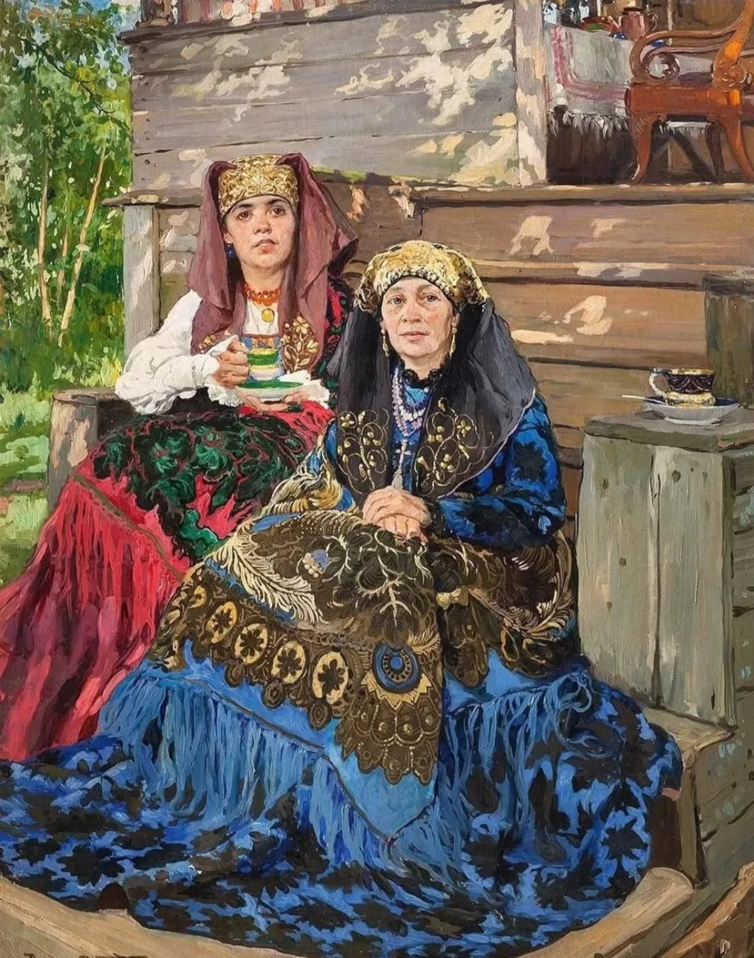 Купчихи за чаем