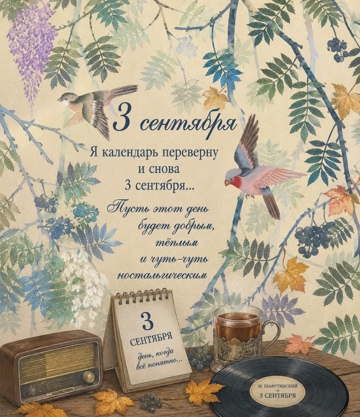 "Я календарь переверну и снова 3 сентября..."