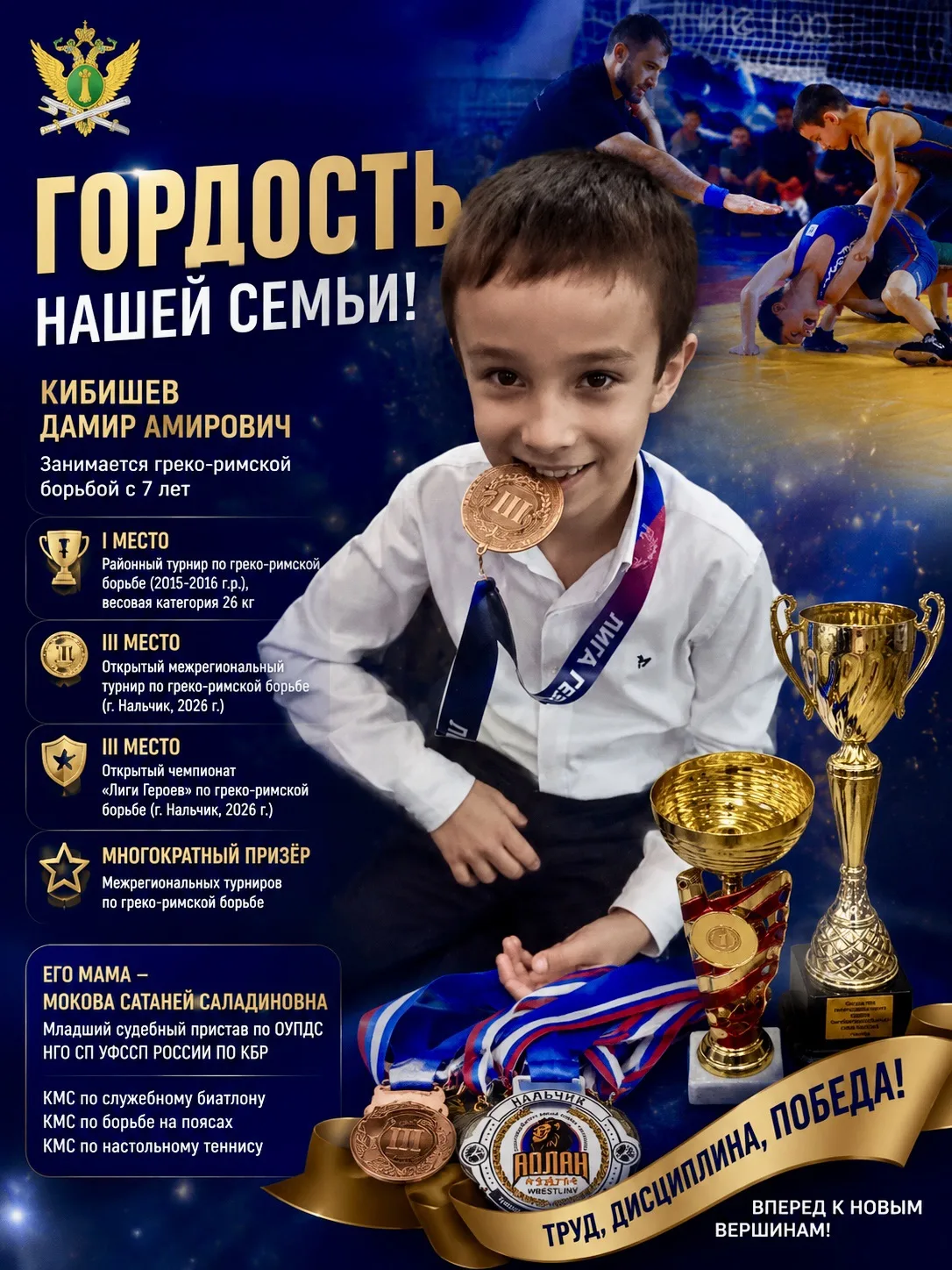 💙 Продолжаем рассказывать о наших детях и их достижениях