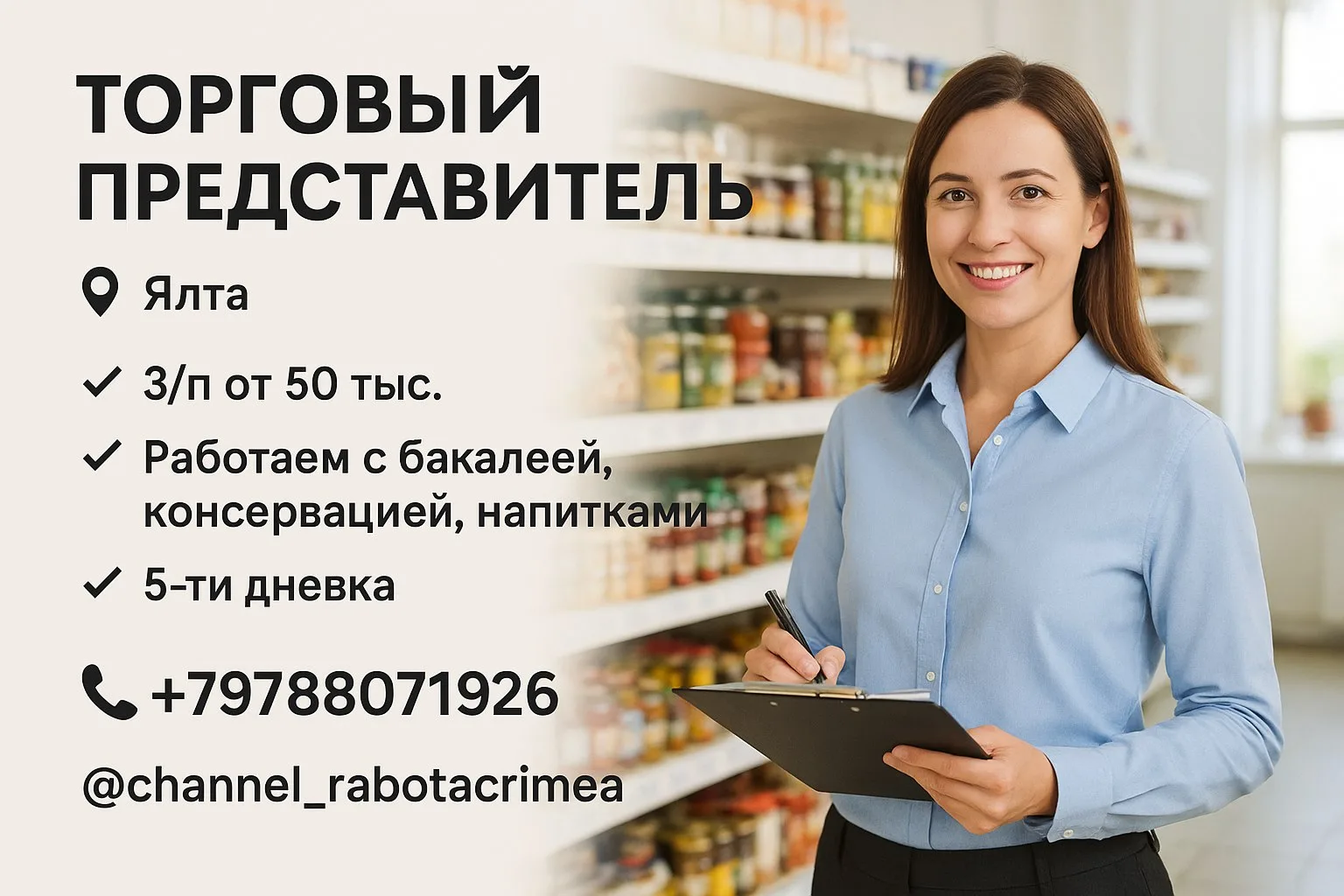 🔊 ТОРГОВЫЙ ПРЕДСТАВИТЕЛЬ