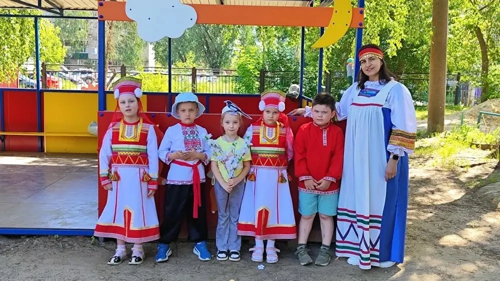 ☀️9 июня в старшей группе №7  #Дюймовочка прошел музыкально-литературный досуг, посвященный мордовск