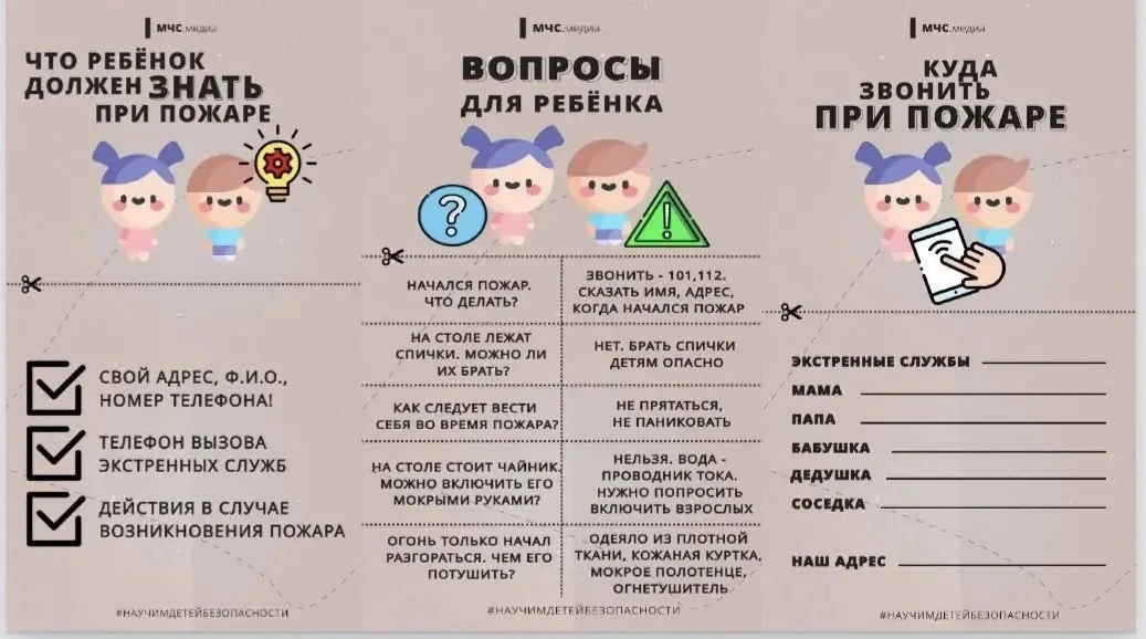 🔥 Лето – не повод забывать о безопасности. Ребёнку важно с самого раннего возраста объяснить, как в