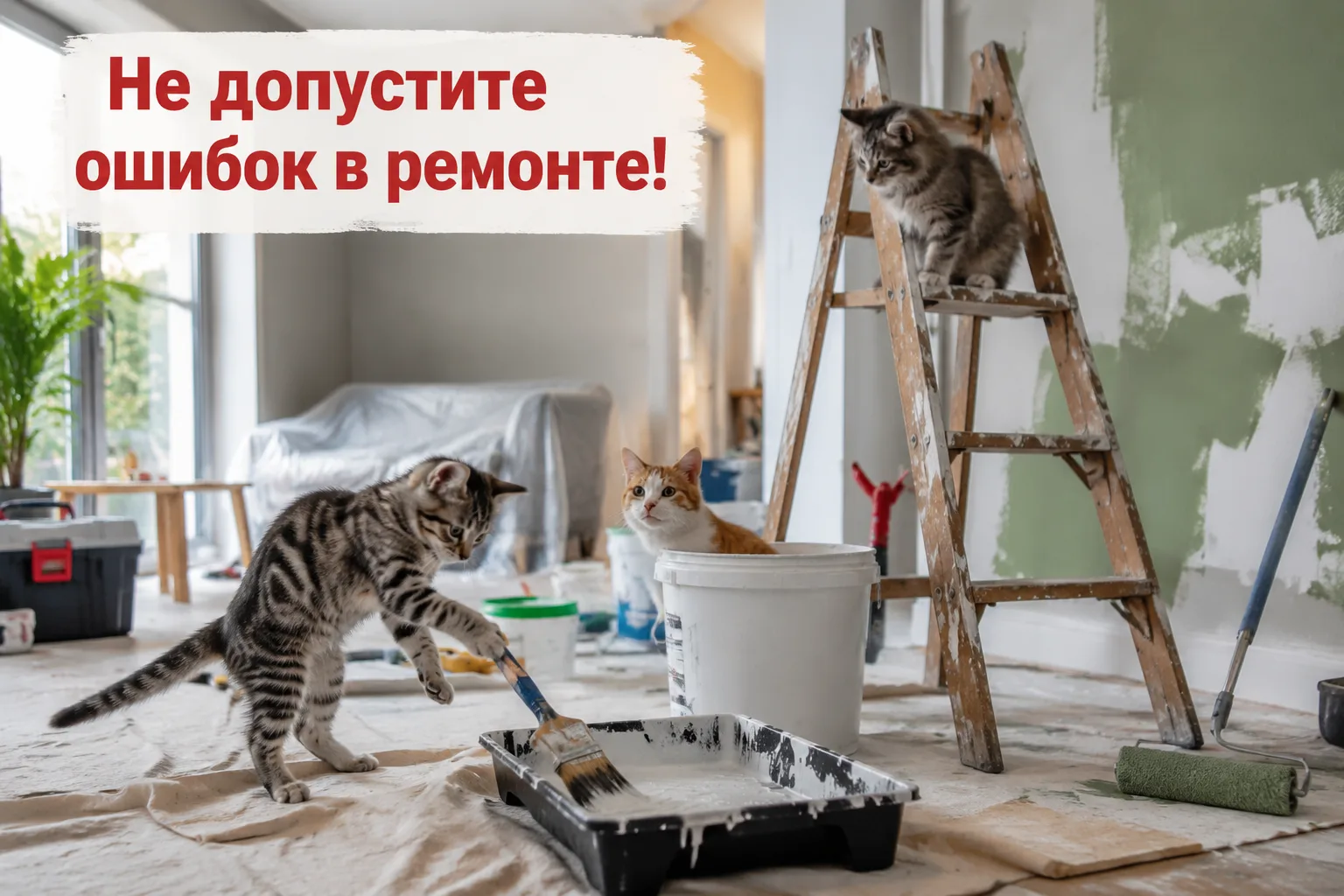 😺 Некоторые из вас, возможно, слышали про "кошачий ремонт" — это когда видимость красоты скрывает у