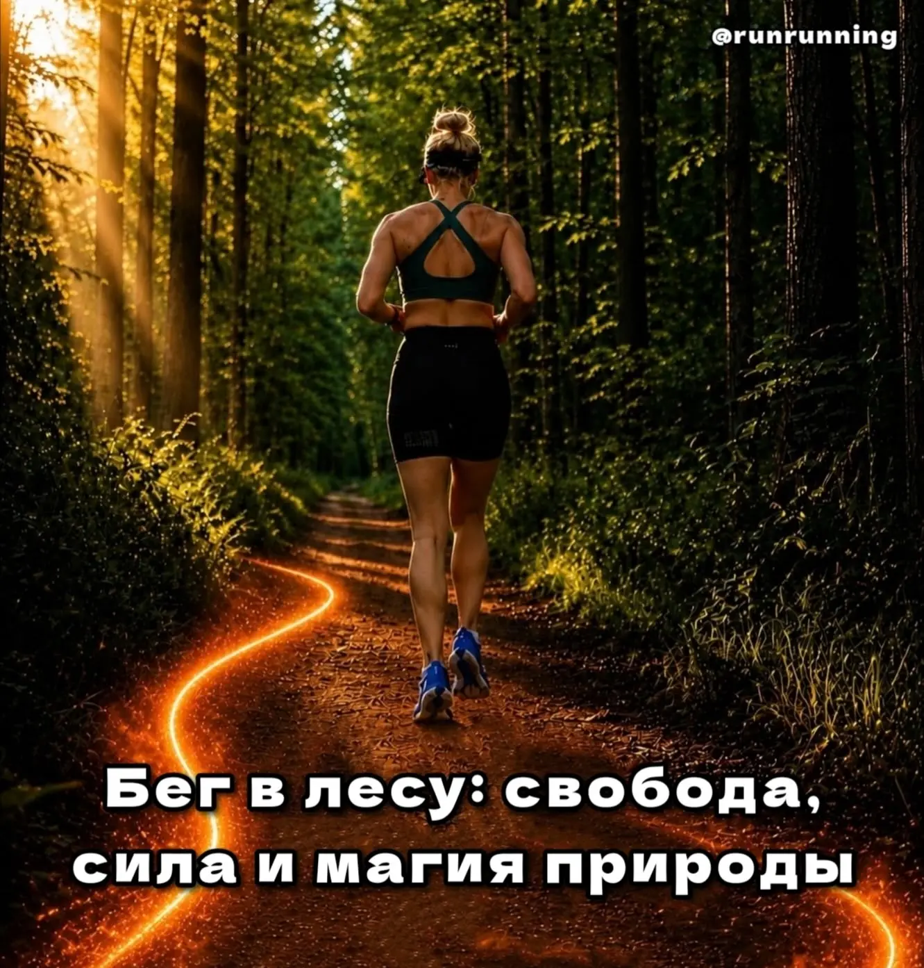 🌲 Бег в лесу: свобода, сила и магия природы 🌲

Ты выходишь на лесную тропу — и город остаётся где-