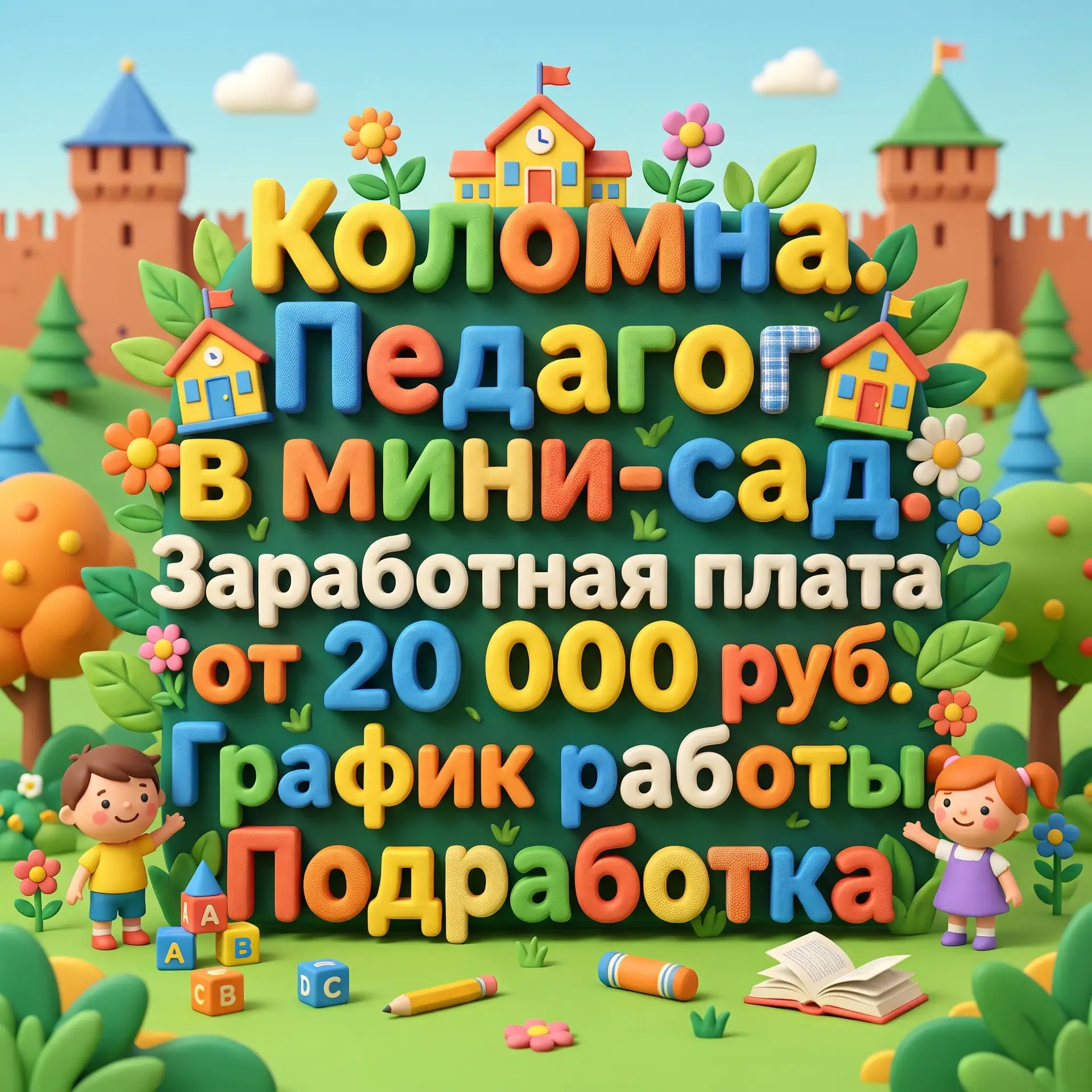 Коломна. Педагог в мини-сад.