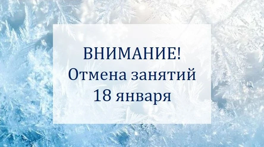 Уважаемые родители! В связи с морозами отменяются занятия в детских изостудиях и студии...